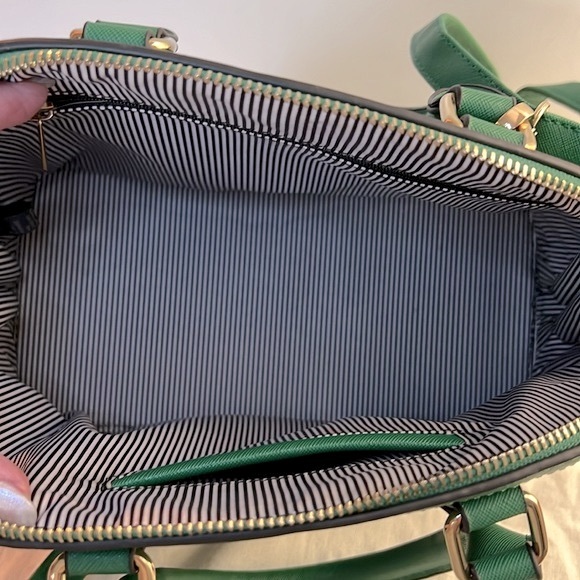 Green Satchel Shoulder Crossbody Bag Purse - Picture 7 of 9